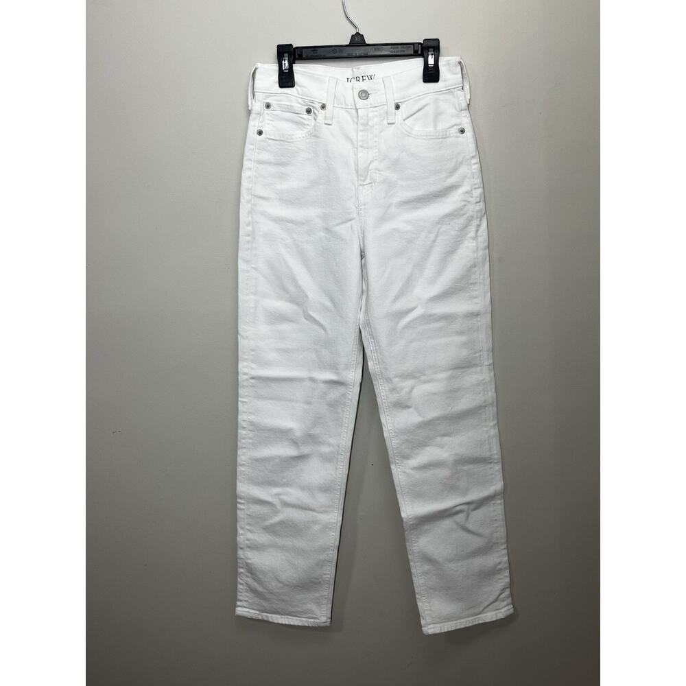 J Crew 90s Classic Straight Fit Jeans Womens 24 White Wash - READ